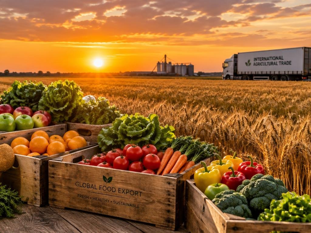 Processed agricultural products — illustrative export photography