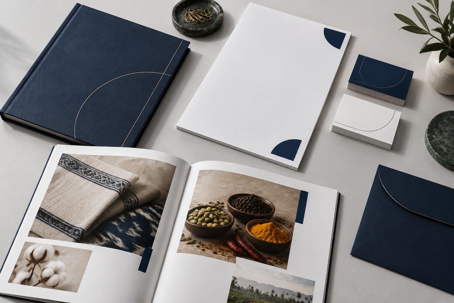 Illustrative brand stationery