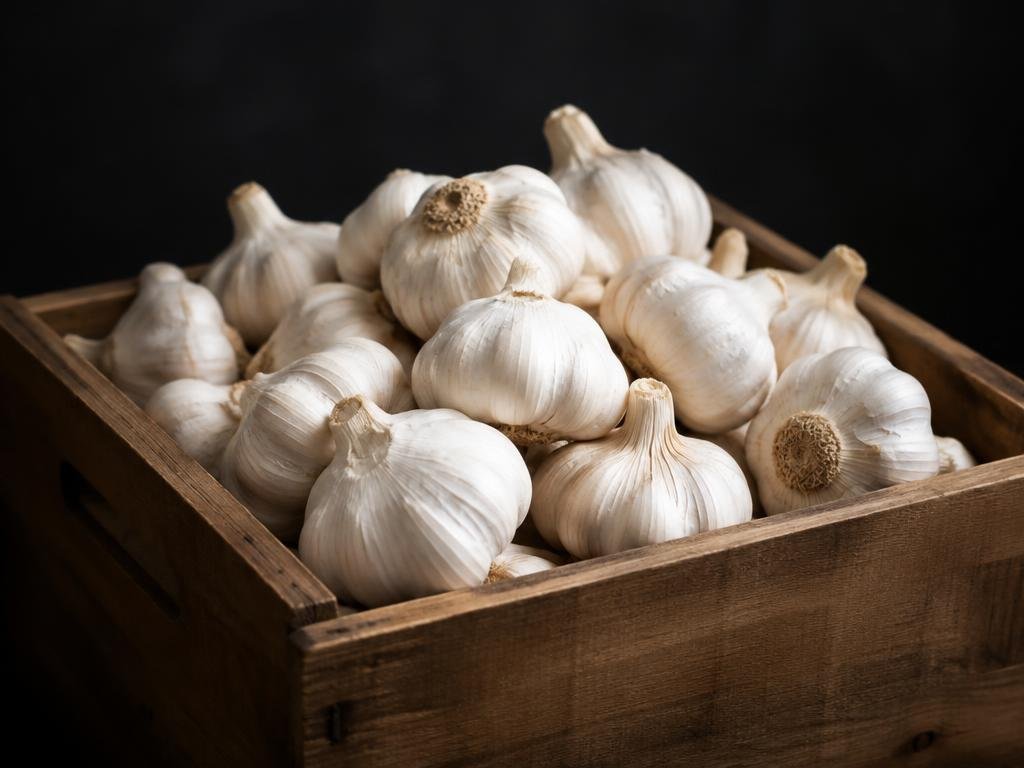 Garlic — illustrative export photography